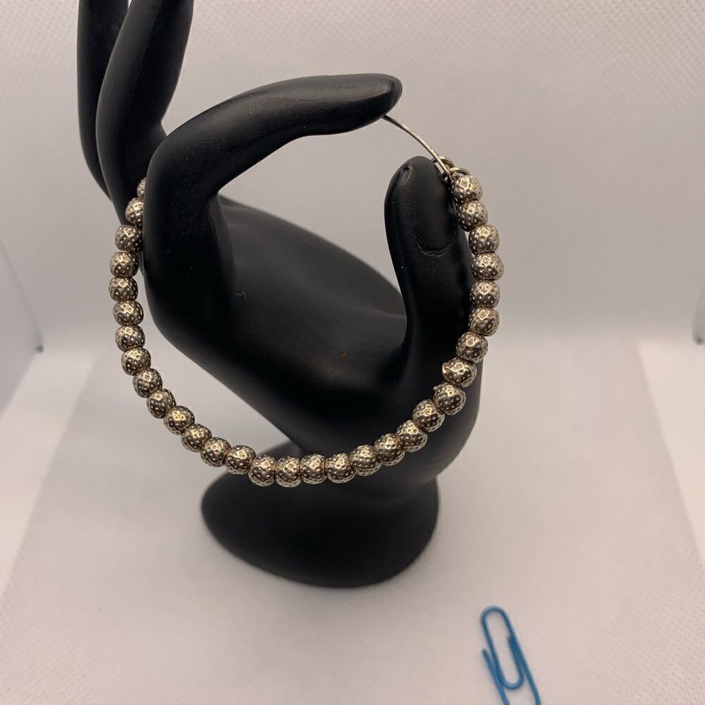 Alex and Ani Silver Beaded Bracelet